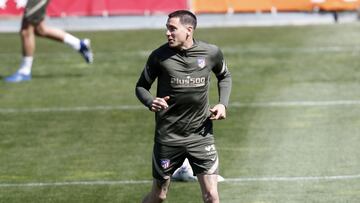 Giménez, durante un entrenamiento.