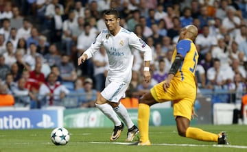 1-0. Cristiano Ronaldo marcó el primer gol.