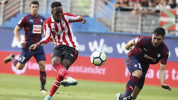 El delantero del Athletic de Bilbao, I&ntilde;aki Williams, durante un partido.