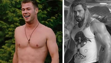 Chris Hemsworth ha mejorado su f&iacute;sico con el paso de los a&ntilde;os.