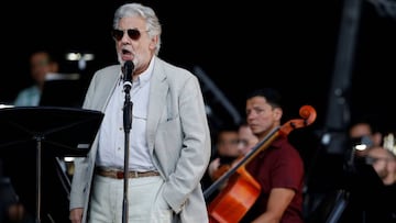 Pl&aacute;cido Domingo en ensayo 