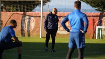 El Lugo durante un entrenamiento