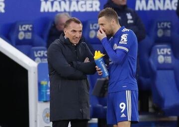 Brendan Rodgers, con Jamie Vardy, uno de los que mejor acogida tendría.