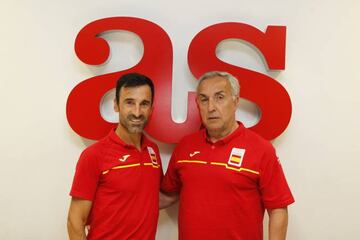 Jesús Ángel García Bragado and Alejandro Blanco at AS on Tuesday.