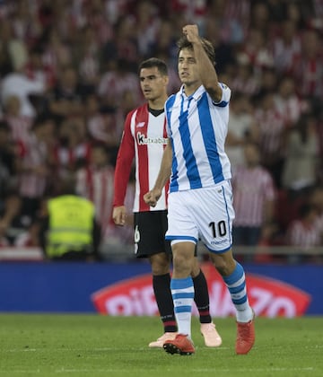 El eibarrés anotó el primer gol del partido desde el punto de penalti