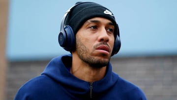 Chelsea's Pierre-Emerick Aubameyang arrives at the stadium ahead of the Premier League match at the City Ground, Nottingham. Picture date: Sunday January 1, 2023. (Photo by Mike Egerton/PA Images via Getty Images)