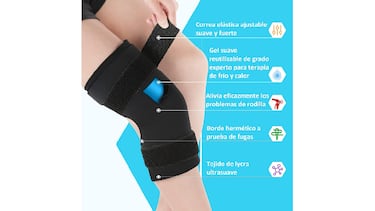 La rodillera con terapia de frío y calor que mitiga el dolor y estabiliza la rodilla