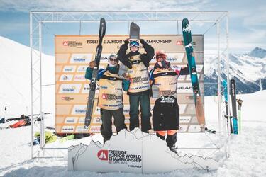 Abel Moga sube al pódium de los mundiales junior de Freeride