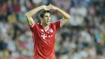 Javi Martínez, en la Supercopa de Europa ante el Chelsea.