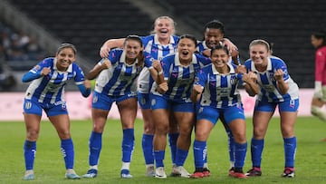 Dania Perez celebrates her goal 3-0 of Monterrey during the game Monterrey vs Tijuana, corresponding to second leg match of the Torneo Apertura 2023 of the Liga BBVA MX Femenil, at BBVA Bancomer Stadium, on November 13, 2023. 

<br><br>

Dania Perez celebra su gol 3-0 de Monterrey durante el partido Monterrey vs Tijuana, correspondiente al partido de Vuelta de Cuartos de Final del Torneo Apertura 2023 de la Liga BBVA MX Femenil, en el Estadio BBVA Bancomer, el 13 de Noviembre de 2023