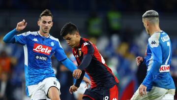 Napoli se enfrent&oacute; al Genoa en la fecha 12 de la Serie A