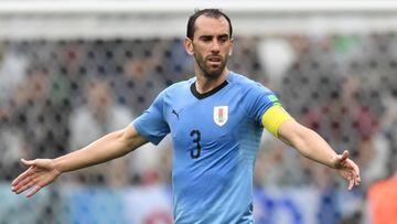 Godín con Uruguay.
