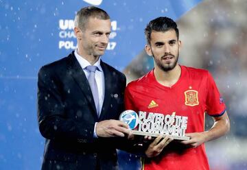 Ceballos was named Player of the Tournament at the European Under-21 Championship in June.