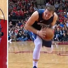 Doncic da un curso de cómo desesperar a dos superestrellas rivales en el mismo minuto