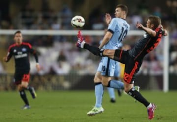 Manchester City se enfrentó a Hamburgo en el Al Ain, de los Emiratos Árabes Unidos.