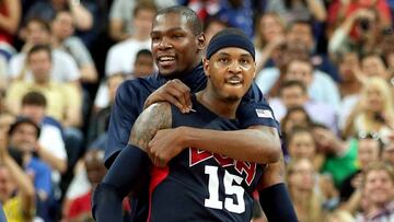 LÍDERES. Anthony y Durant, los únicos que repiten del equipo de 2012.