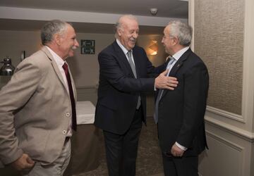 Vicente del Bosque y Alejandro Blanco.