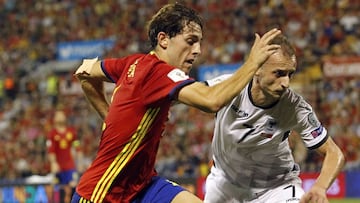 &Aacute;lvaro Odriozola, el viernes con la Selecci&oacute;n.