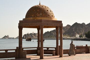 Paisaje de la zona costera de la capital omaní, Mascate.