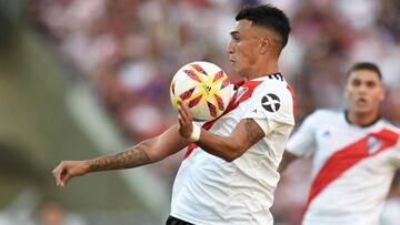 Suárez se lesionó el hombro y fue reemplazado por Borré