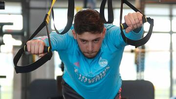 Fede Valverde, en la Ciudad Real Madrid.