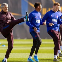 Con Setién en el banquillo, no hay fiestas que valgan