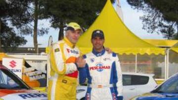 <b>CAMBIO DE AIRES. </b>Santi Cañizares y Óscar Pereiro han aceptado el desafío de los rallys.