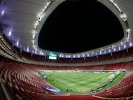 AME8033. GUADALAJARA (MÉXICO), 26/03/2026.- Fotografía panorámica del estadio Akron este jueves, previo al partido de repechaje a la Copa Mundial de la FIFA 2026 entre Nueva Caledonia y Jamaica en Guadalajara (México). EFE/ Francisco Guasco