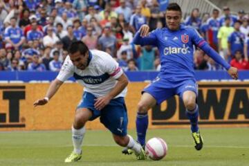 El joven lateral izquierdo irrumpió en Ñublense y los dos grandes comenzaron a luchar por su ficha. Estuvo a detalles del Cacique, pero la U ganó el gallito. Con los azules no rindió.