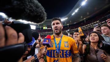 Andre-Pierre Gignac of Tigres during the game Guadalajara vs Tigres UANL, corresponding to second leg match of great final of the Torneo Clausura 2023 of the Liga BBVA MX, at Akron Stadium, on May 28, 2023.
<br><br>
Andre-Pierre Gignac de Tigres durante el partido Guadalajara vs Tigres UANL, Correspondiente al partido de Vuelta de la Gran final del Torneo Clausura 2023 de la Liga BBVA MX, en el Estadio Akron, el 28 de Mayo de 2023.