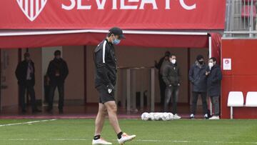 Lopetegui, en un entrenamiento. 