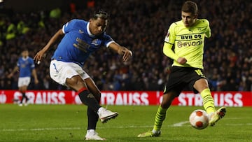 Alfredo Morelos, la pesadilla de la defensa del Dortmund