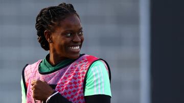 Soccer Football - FIFA Women’s World Cup Australia and New Zealand 2023 - Jamaica Training - Victorian State Football Centre, Melbourne, Australia - August 7, 2023 Jamaica's Konya Plummer during training REUTERS/Hannah Mckay