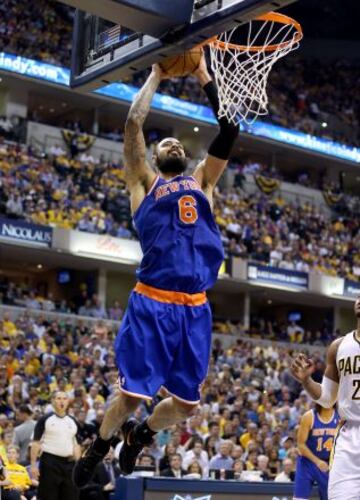 Pacers 93 - Knicks 82 (3-1). Tyson Chandler de los Knicks.