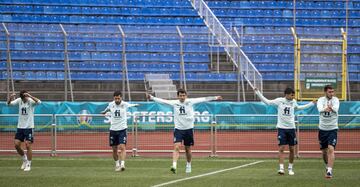 César Azpilicueta, José Luis Gayá, Mikel Oyarzabal, Pedri y Aymeric Laporte.