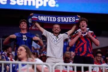 Fans de Estados Unidos durante el partido vs Panamá en la Copa América 2024.