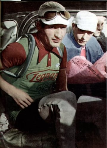 06. Gino Bartali con el maillot del Legnano.