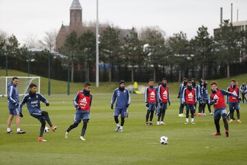 Manchester 21 marzo 2018
Entrenamiento de la Seleccin Argentina en el 
Manchester City Academy


Foto Ortiz Gustavo
