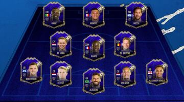 Este fue el TOTY de 2019, y sus integrantes llegaron en sobres a todos los jugadores de FIFA 20. ¿Cuántos repetirán esta vez?