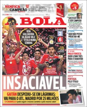 Portadas de la prensa mundial