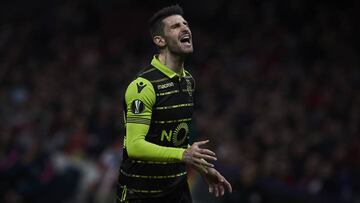 Piccini, que se perderá la vuelta, en la ida de Europa League ante el Atlético de Madrid.