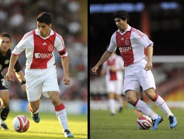 Coincidieron en el Ajax en la temporada 07/08 y además protagonizaron una pelea en el vestuario que les costó una fuerte multa a ambos por parte del club 