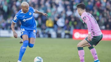 Deyverson,en acci&oacute;n con el Getafe.