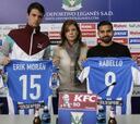 Erik Morán y Bryan Rabello, presentados con el Leganés