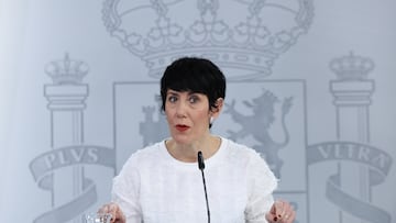 La ministra de Seguridad Social, Inclusión y Migraciones y portavoz del Gobierno, Elma Saiz, ofrece una rueda de prensa tras el primer Consejo de Ministros del año, a 7 de enero de 2026, en Madrid (España). El primer Consejo de Ministros del año ha estado marcado por la política internacional tras la captura por parte de EEUU del presidente de Venezuela, Nicolás Maduro, y las recientes declaraciones del presidente Donald Trump sobre el crudo venezolano y una posible anexión estadounidense de Groenlandia.
07 ENERO 2026;CONSEJO DE MINISTROS
Marta Fernández / Europa Press
07/01/2026