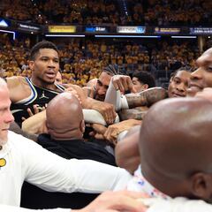 Giannis altercation brings consequences for father of Pacers’ Haliburton