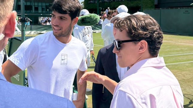 Alcaraz caliente con Shelton y la visita de ‘Spider-Man’