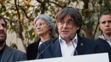 El expresidente de la Generalitat, Carles Puigdemont, interviene durante el acto de presentación del nuevo gobierno del Consejo de la República, a 1 de marzo de 2024, en Ribesaltes (Francia). Durante el acto, se presenta el nuevo Gobierno que abre la legislatura durante los próximos dos años. La presentación tiene lugar un día después de que el Supremo anunciase la investigación a Puigdemont por terrorismo. El Consejo de la República es una organización privada que busca organizar y promover la independencia de Cataluña tras la declaración unilateral de independencia de Cataluña de 2017.
01 MARZO 2024;FRANCIA;CATALUNYA;CATALUÑA;REPÚBLICA;CONSELL;PUIGDEMONT;DUI
Glòria Sánchez / Europa Press
01/03/2024