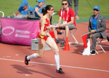 La cántabra Ruth Beitia defendió con éxito su título de campeona europea de salto de altura, y conquistó el oro continental en Zúrich con un mejor salto de 2,01. 