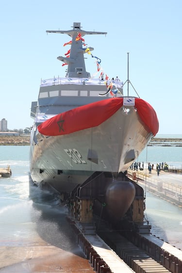 El avanzado buque que Marruecos ha botado al mar desde C¨¢diz
